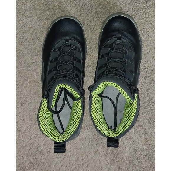 Nike Air Jordan 10 Retro Venom Green Black Youth 6 Women's 7.5 - Picture 4 of 7